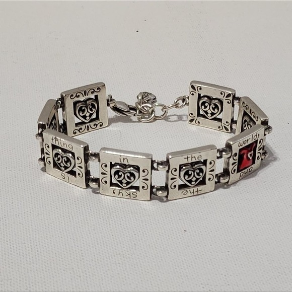 BRIGHTON red dress breast cancer awareness bracelet‎ - Picture 1 of 6